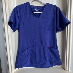 Smitten Slim Fit Super Stretch 3-Pocket Scrub Top for Women